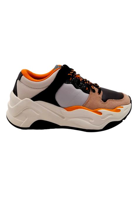 Just Cavalli python sneakers in leather and suede JUST CAVALLI | shoes | S13WS0101 P0659960